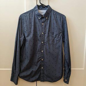 Banana Republic Stretch Poplin Shirt - Giraffe Print